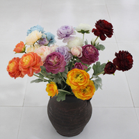 Rangkaian Bunga Peony Sutra Buatan untuk Dekorasi Rumah & Toko Semi-manual Semi-mekanis