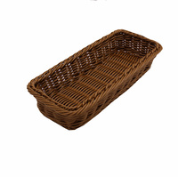Beste prijs PP Rattan keuken bestekmand Modern Scandinavisch design Waterdicht Duurzaam Wasbaar Handgeweven Ruimtebesparend Mes