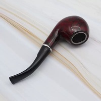 Nouveau produit : Accessoires de fumage en résine imitation bois sculpté, avec poignée pliable et filtre détachable, en stock.