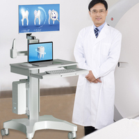 Chariot médical à prix de gros pour hôpital avec scanner oral, ordinateur portable et chariot d'infirmière pour poste de travail de bureau