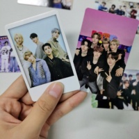 Cartes postales holographiques Kpop personnalisées double face avec slogan, populaires en gros, pour collection de photocartes des Bangtan Boys