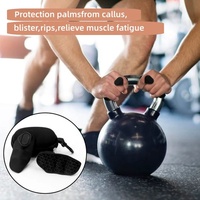 Gants de musculation antidérapants en silicone à demi-doigts pour haltères, tractions, haltères, protection des mains, protège-paume