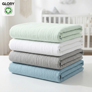 Manta <span class=keywords><strong>de</strong></span> muselina 100% algodón OEKO-TEX al por mayor, paño para eructar, cubierta <span class=keywords><strong>de</strong></span> lactancia, paño para cochecito, manta para recién nacido, color personalizado - Product Image 1