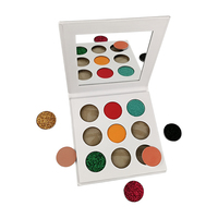 Private Label DIY Palette de fard à paupières unique Maquillage végétalien nu Finition métallique Palette personnalisée pour les tons de peau foncée Dames à utiliser quotidiennement