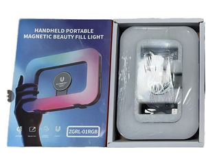 Vloglite Anneau lumineux à température de couleur réglable 2500-6500K avec stabilisateur portable pour smartphone, vidéo TikTok/YouTube, diffusion en direct - Product Image 1