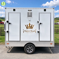 Goeasy 2026 Trailer Toilet Portabel Mewah untuk Penggunaan Umum di Luar Ruangan, Trailer Kamar Mandi VIP Mobile dengan Harga Kompetitif