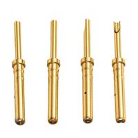 Connecteur de bornes de contact mâles en laiton plaqué or/argent usiné CNC de précision OEM pour l'électronique