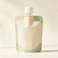 Pochette souple alimentaire avec bec verseur et bouchon à vis personnalisé, sac en plastique imprimé pour jus, miel et aliments pour bébés