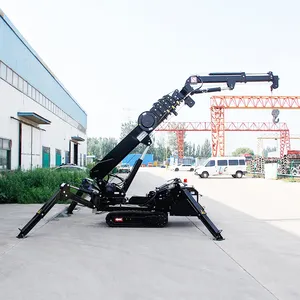 Mobile Crane 9.5m Building 360 Degree Beta Mini Portable 3 Tons Lifting Machinery Spider Crawler Crane