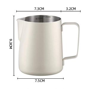 Pichet à mousseur à lait Barista 350 ml 600 ml en acier inoxydable pour expresso, mini-mousseur, avec logo personnalisé - Product Image 2