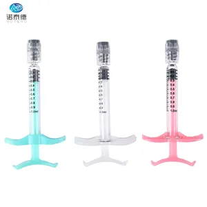 Custom Medical Grade Dermal Filler 1ml Long Borosilicate Glass Syringe With Handle