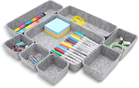 Organiseurs de tiroirs en feutre de haute qualité, lot de 8, pour bureau, chambre et rangement de bureau - Vente chaude