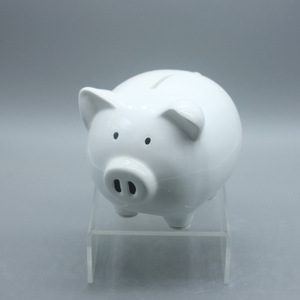 Hucha de cerámica con forma de cerdito para adultos, caja de dinero para efectivo, regalo, propina, tarro de ahorro, decoración moderna para <span class=keywords><strong>el</strong></span> hogar, sala de estar - Product Image 2