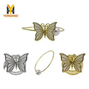 2 Pack Holdback Metal Butterfly Design <strong>Curtain</strong> <strong>Tie</strong> <strong>Backs</strong> With Crystal <strong>Curtain</strong> Accessories - Product Image 1