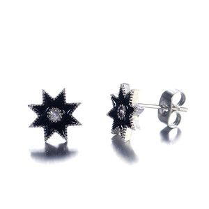 Orecchini a Perno Geometrici a Forma di Stella per Donne, Stile Coreano Minimalista, Accessorio Moda Quotidiana e da Festa, Regalo - Product Image 1