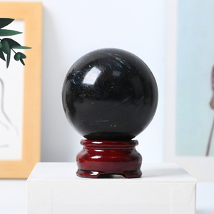 Wholesale Natural <b>Crystal</b> Gemstone Healing <b>Ball</b> Astrophyllite Garnet Sphere for Decoration - Product Image 4
