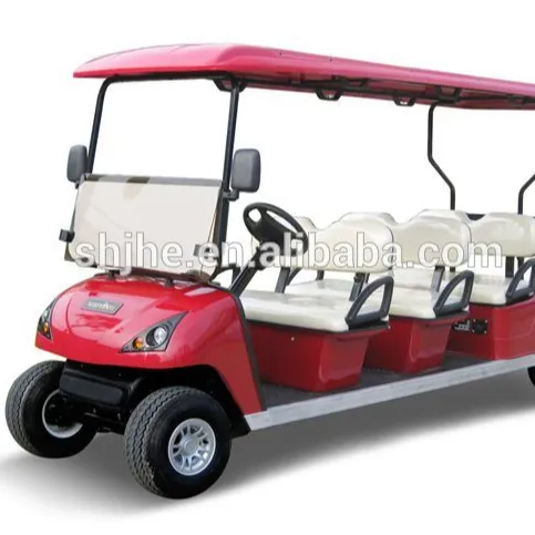 6 सीटों सस्ते इलेक्ट्रिक गोल्फ कार्ट बिक्री के लिए CE प्रमाण पत्र के साथ, 6 सीटर इलेक्ट्रिक एल्यूमीनियम गोल्फ गाड़ी