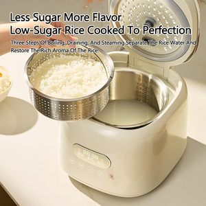 Luxury Portable Electric Rice Cooker with Detachable Handle Multifunctional Square Inner Pot Composite Lining Plastic Material - Product Image 2