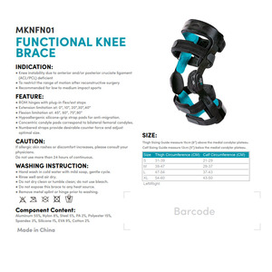 E-KN034 E-life, Penjepit Pendukung Lutut Arthritis Lutut Dapat Disesuaikan Rom Policentris Medis Lutut - Product Image 4
