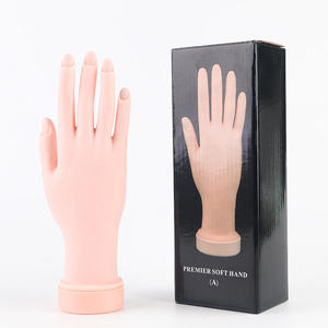 Flexible Silicone Nail Practice Hand Adjustable Training <b>Model</b> for Acrylic Nail Art - Product Image 3