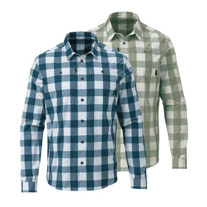 Camicia da Caccia Personalizzata di Alta Qualità, Camicia a Quadri Casual da Uomo, Camicie da Pesca e Caccia per Uomini - Product Image 1