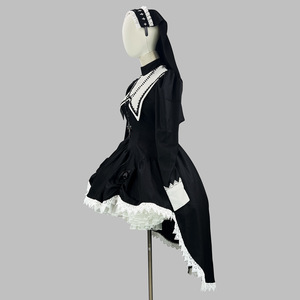Novedad Transfronteriza: Disfraz de Monja de Halloween con Bordado Estilo Oscuro y Dulce, para Adulto, Cosplay, Subcultura - Product Image 2