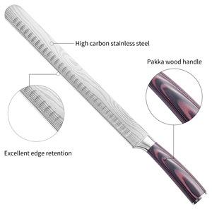 12 'rasoir tranchant couteau à découper levain pain fait maison fruits couteau à trancher allemand acier inoxydable viande <span class=keywords><strong>jambon</strong></span> poitrine couteaux - Product Image 4