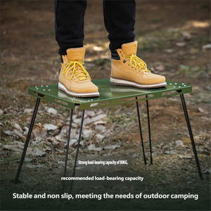 <span class=keywords><strong>Mesa</strong></span> de Comedor <span class=keywords><strong>Plegable</strong></span> Ligera de Acero para Jardín y Picnic, Muebles Portátiles para Exteriores, para Escuela, Campamento, Barbacoa, Precio Económico - Product Image 5