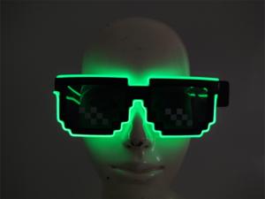 نظارات دي جي راف كرنفال للحفلات مصنوعة من بلاستيك النايون ومزودة بإضاءة LED نظارات شمسية متعددة الألوان للحفلات - Product Image 5