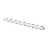 Luminaire LED étanche tri-étanche avec batterie de secours, capteur et connectivité, lampe de plafond linéaire pour usine, atelier, parking