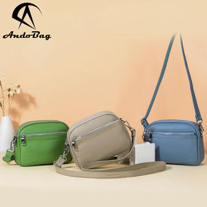 AndoBag Crossbody Shoulder <b>Bags</b> for Women Genuine Cow <b>Leather</b> Fashion Casual Zipper <b>Phone</b> <b>Bag</b> Large Capacity 8081 - Product Image 1