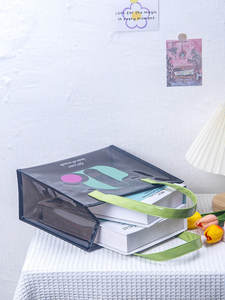 Sac à main en PVC et PU recyclable pour femme, sac de shopping en PVC de haute qualité, sac de courses léger pour femme - Product Image 6