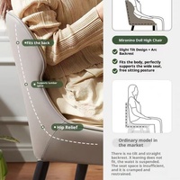 Chaise de salle à manger moderne minimaliste en cuir avec cadre métallique anti-rayures, style nordique, luxe léger, pour salon, hôtel, style italien