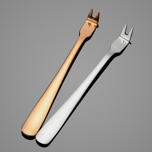 Tenedor para carne de barbacoa de acero inoxidable 304, color oro natural y oro rosa, duradero, para servir al aire libre, para pícnic, tenedor comunitario - Product Image 4
