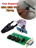 UPA USB V1.3 Xprog ECU Chip Tuning Programmer Eeprom Board Adapter avec SOP8 SOIC8 Clip pour 24CXX & 25 / 95XXX 93CXX 35080 Chips