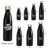 Bouteille d'eau personnalisée en acier inoxydable, double paroi, isolée sous vide, thermos, bouteille de cola, bouteille d'eau en acier inoxydable