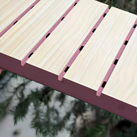 Panneau mural acoustique en bois MDF de qualité supérieure à lattes, insonorisant, ignifuge, à NRC élevé, pour bureau, studio, salon