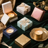 Boîtes d'emballage de bougies de faveur de mariage de luxe Décorations haut de gamme personnalisables Conception personnalisée Vente en gros personnalisée