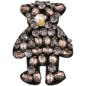 Bán buôn tùy chỉnh Chenille các bản vá lỗi với sắt ủng hộ thêu túi Giày phụ kiện Thêu Kim Cương vá - Product Image 5