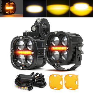 Superheldere hoog-laag-gelichtgevende gele spotlight offroad 120W <span class=keywords><strong>3</strong></span> inch LED motorfietsverlichtingsset extra verlichting voor R1300 GS RS RZR X3 - Product Image 1