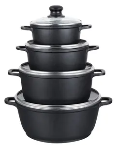 die cast aluminum non stick casserole cookware set/kitchenware set