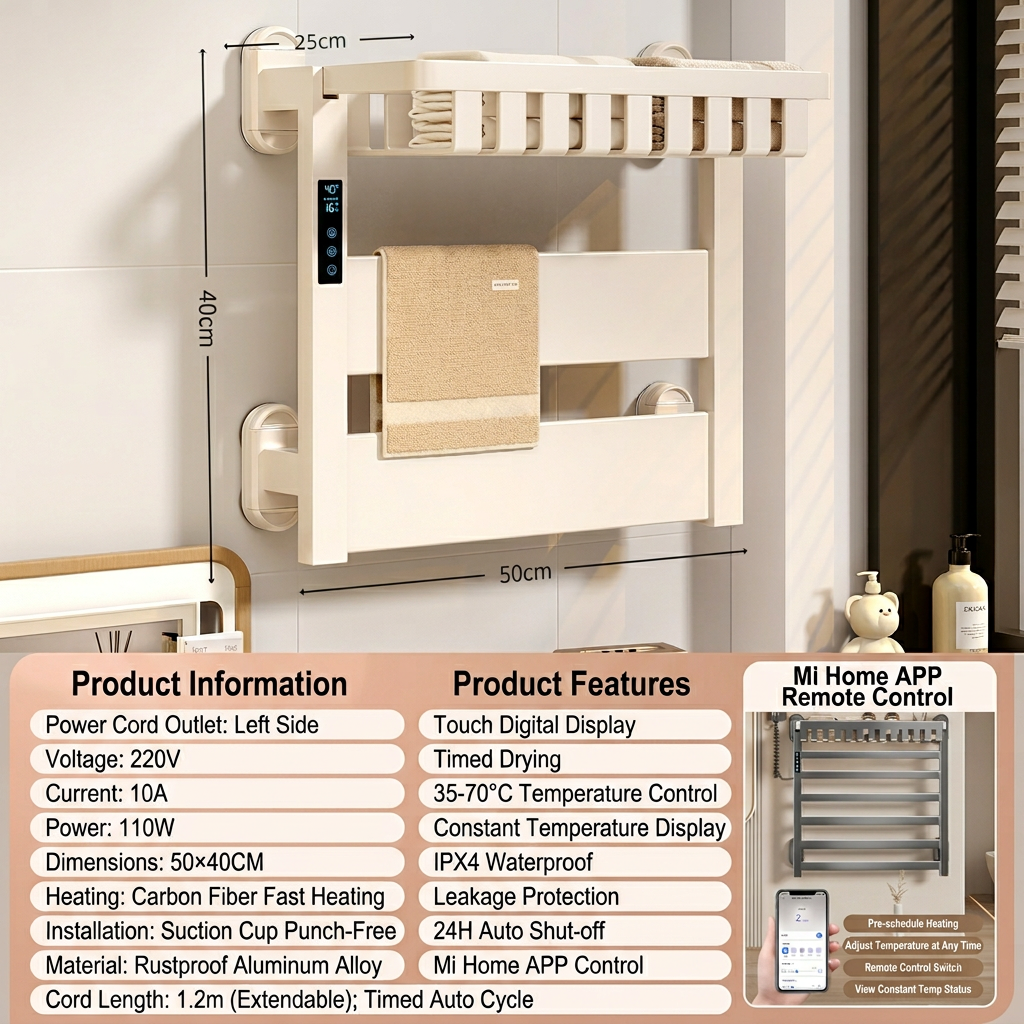 Suction cup-cream wind-5040-digital wifi-left line