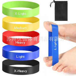 สายรัดข้อเท้า Uga Toe Resistance Bands 5 ระดับ สายยางยืด TPE สำหรับฝึกซ้อมอุ้งเท้า ออกกำลังกายที่บ้าน - Product Image 1