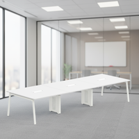 Table de conférence de bureau professionnelle Greatway COL-CTA-A3 au design moderne et épuré, mobilier durable pour réunions de personnel et de direction