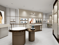 Ensemble complet de mobilier pour bijouterie, vitrine de présentation haut de gamme pour magasin de détail avec éclairage LED