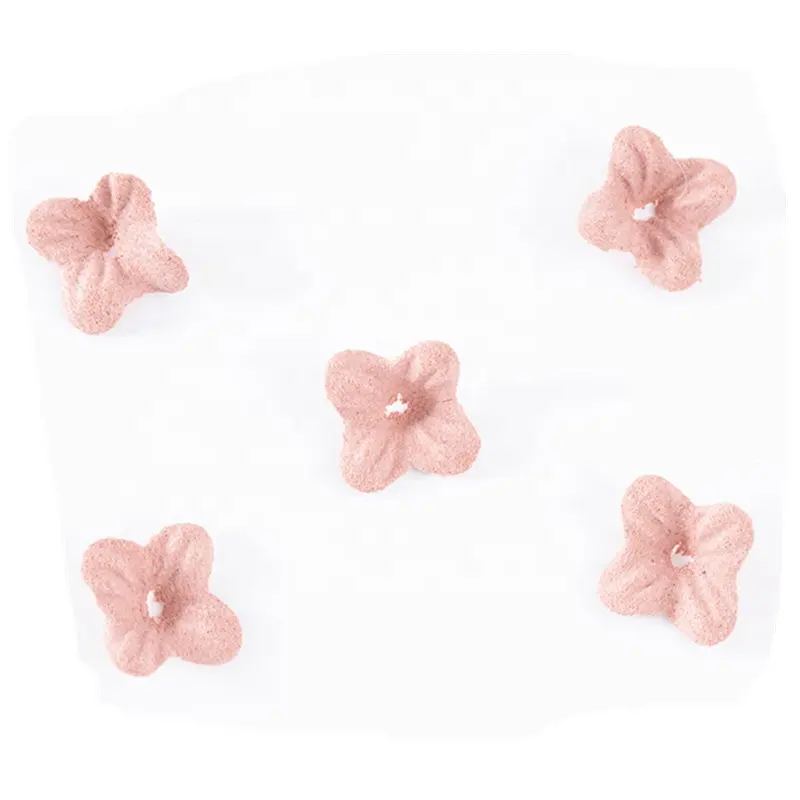 Decorative small microfiber fabric flowers for DIY hair accessories wholesale