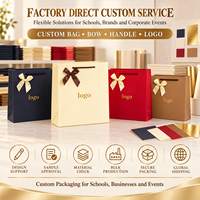 Individuelle Geschenktüten aus Papier mit Goldfolien-Logo und Griffen für Abschlussgeschenke, Lehrer-Wertschätzungen und Schulveranstaltungen