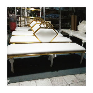 Doğrudan satış paslanmaz çelik kuş kafesi kanepe mobilya yuvarlak düğün düzenleme töreni anlamda gelin ve damat taht sandalye - Product Image 5