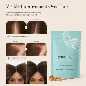 Suplemento Herbal Más Vendido para el Crecimiento del Cabello, Apoyo al Folículo Capilar, Bienestar Capilar Maduro, Biotina, Colágeno, Suplemento Dietético para el Crecimiento del Cabello en Mujeres - Product Image 4