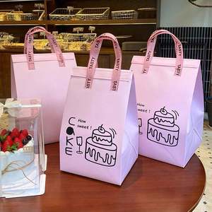 Sac isotherme jetable personnalisé avec logo pour le déjeuner, scellage par ultrasons, revêtement en aluminium, recyclable pour les gâteaux - Product Image 5